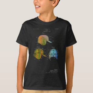 PATENTE del CASCO del BÉISBOL - camiseta de la