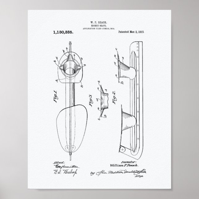 Patentes de arte de la Patente de Hockey Patate 19 (Frente)