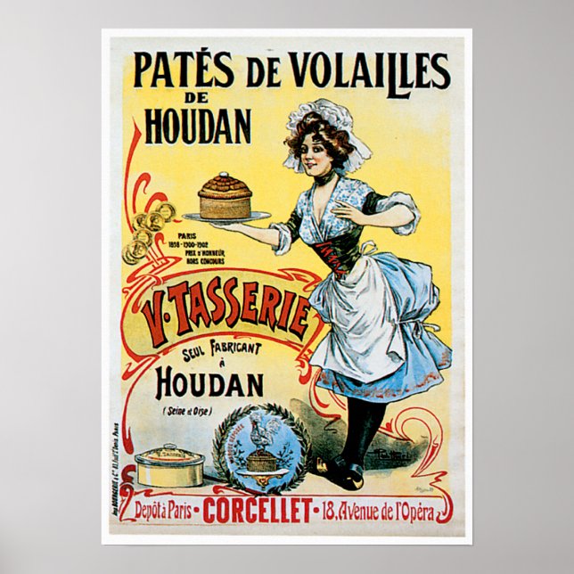 Pates De Volailles Houdan Arte Y Comida Vintage (Frente)