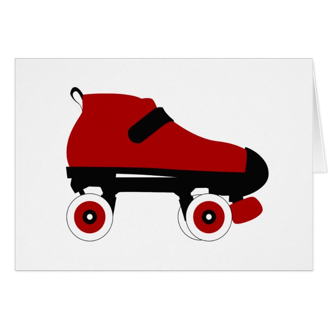 patín derby de roller de quad rojo (Anverso (Horizontal))