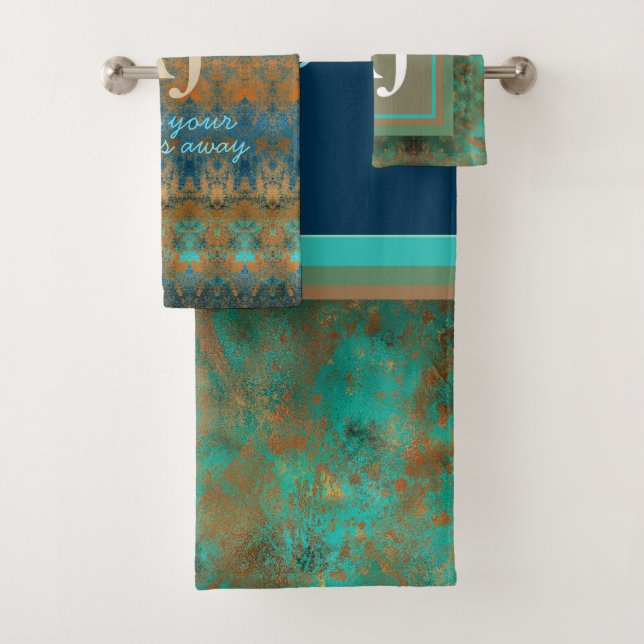 Patina - azul personalizado oxidado verde azulado  (In situ)