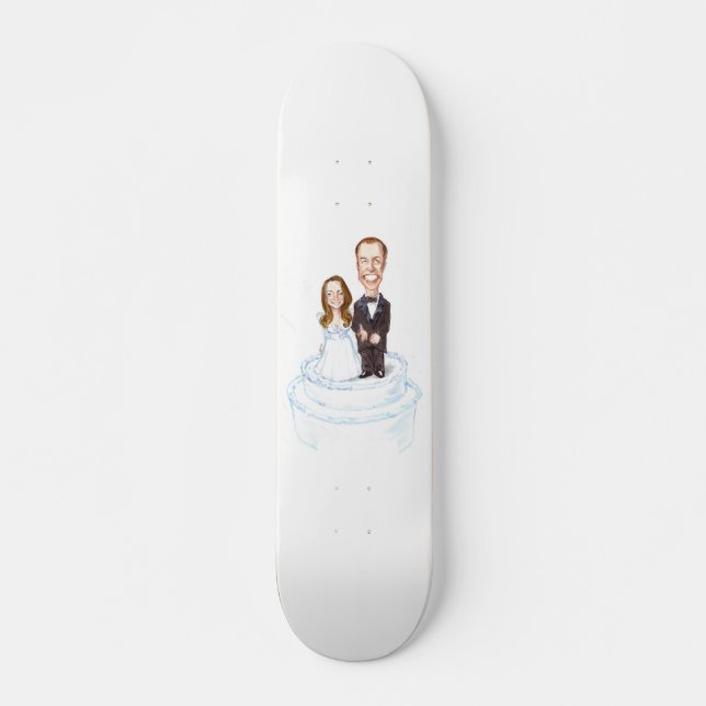 Patina con William y Kate Royal Skateboards (Anverso )