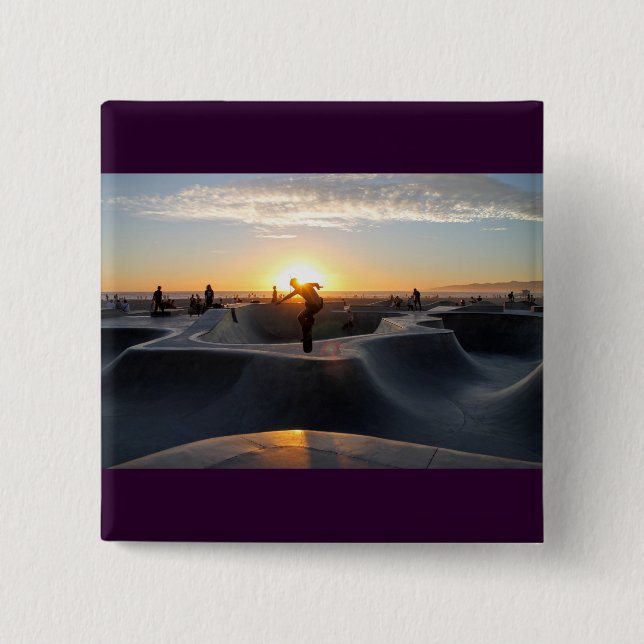 Patinador - Botón Cuadrado (Anverso)