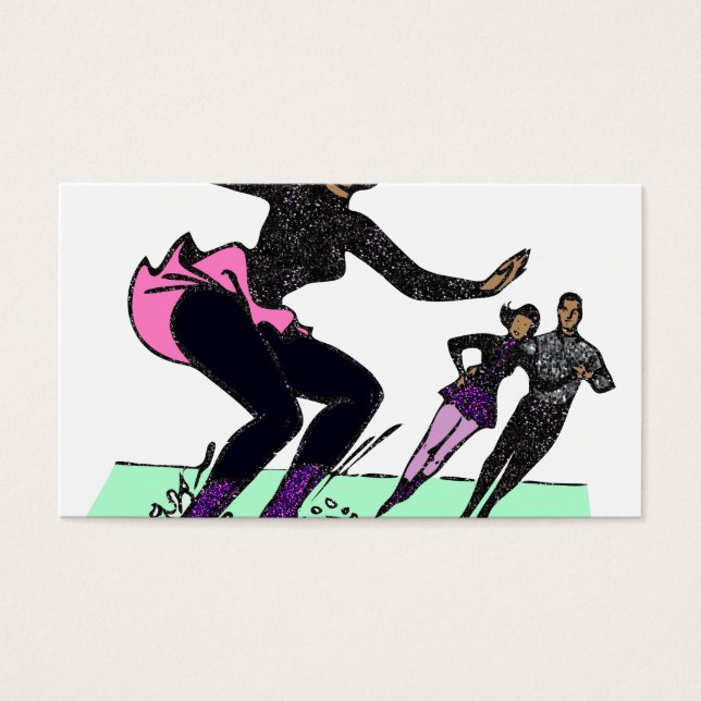 patinador de figuras negras (Frente)