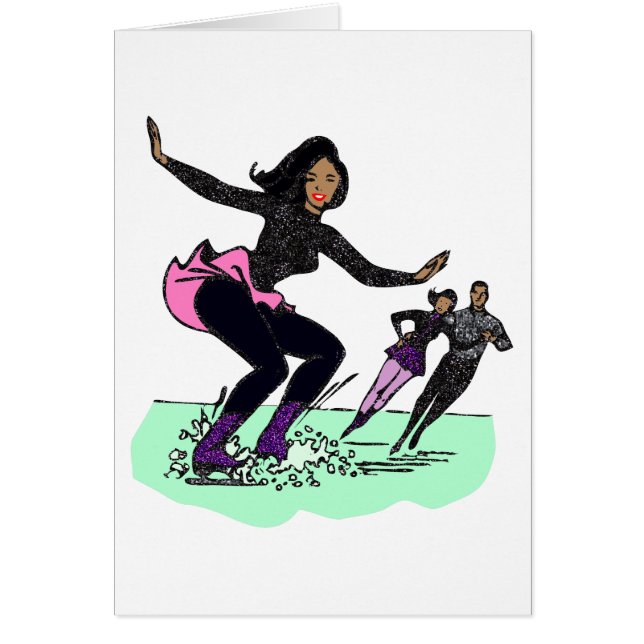 patinador de figuras negras (Frente)