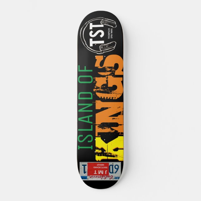 PATINADORA DE LA ISLA DE KINGS /JMT USA Skateboard (Anverso)