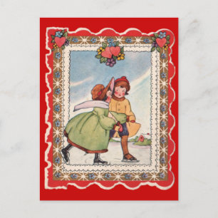Patinadores de hielo - Postales de San Valentín