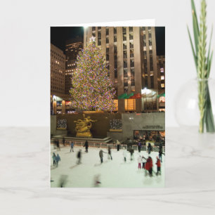 Patinadores del árbol de navidad
