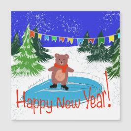 Patinaje de oso divertido