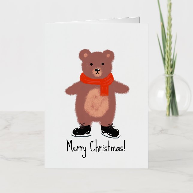 Patinaje de oso divertido (Anverso)