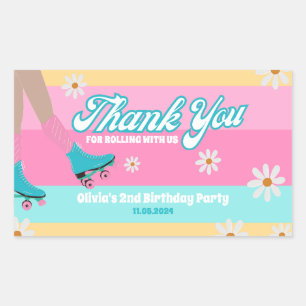 Patinaje de rodillos Etiqueta de la caja de Favor 