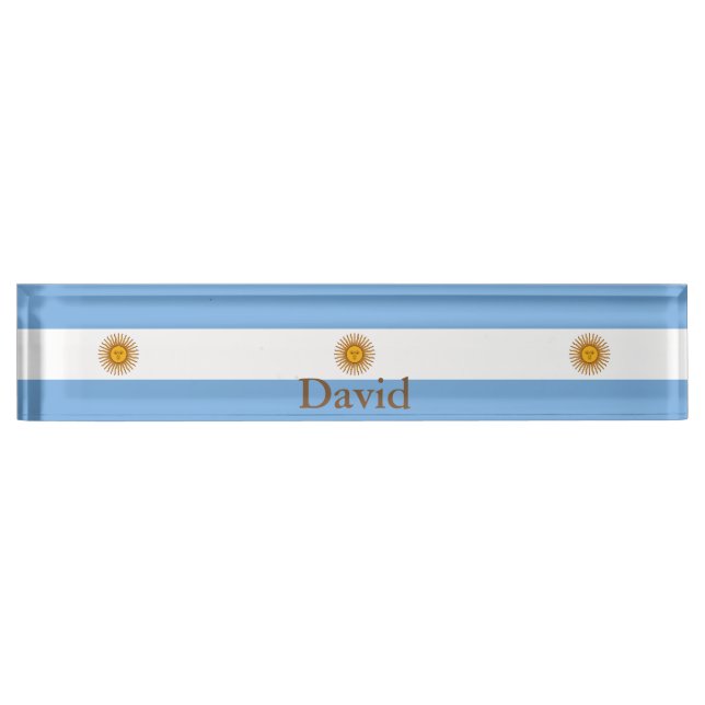 Patinaje Patriótico Argentino Nombre Placa (Anverso)