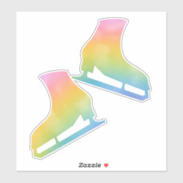 patinaje sobre hielo pegatina pareja patinaje sobr