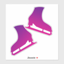 patinaje sobre hielo pegatina pareja patinaje sobr