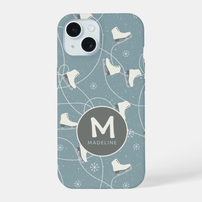 Patinaje sobre hielo y copo de nieve Personalizado (Reverso )