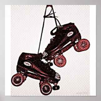 Patines colgantes de arte pop apodados