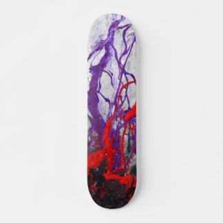 Patineta abstracta con vena de mármol rojo púrpura