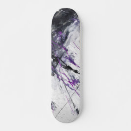 Patineta abstracta de mármol violeta eléctrico