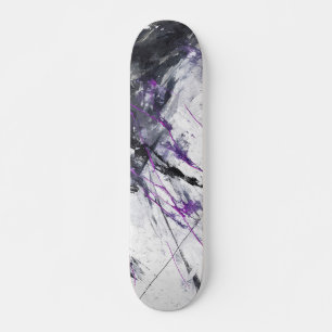 Patineta abstracta de mármol violeta eléctrico