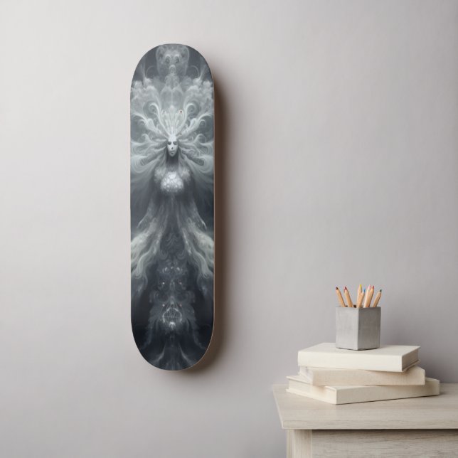 Patineta Aparición Nublada (Arte de la pared)