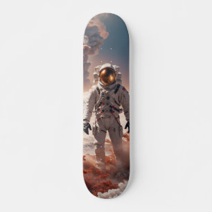 Patineta Astronauta En Suelo Extraterrestre
