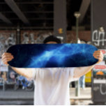 Patineta azul nebulosa | Disposición de patinaje e<br><div class="desc">Patineta azul nebulosa | Espacio Skateboard Deck - Este Skateboard Espacial personalizado es un regalo excelente para todos los enamorados de las estrellas.</div>