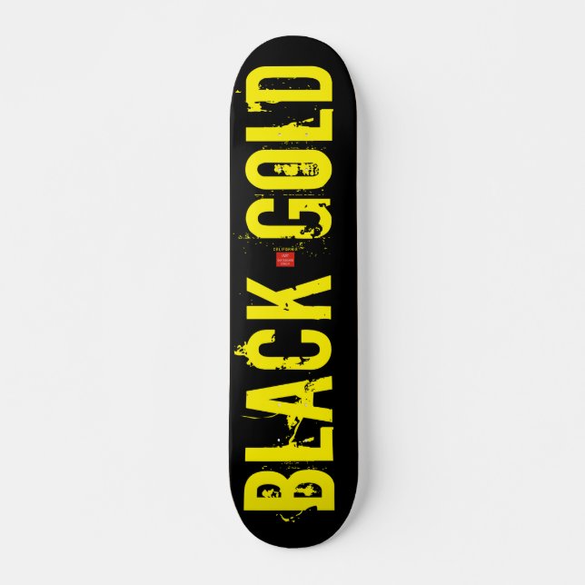 Patineta BLACK GOLD, Deck de 7¾" (Anverso )