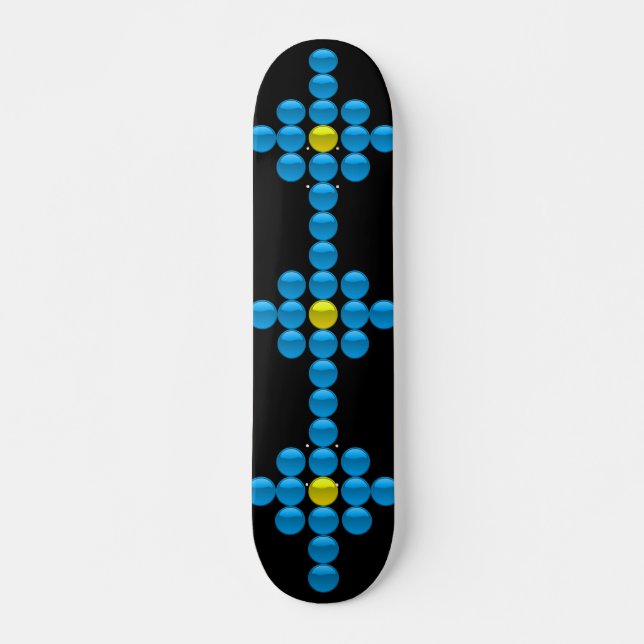 Patineta "Botones de vidrio" (Anverso )