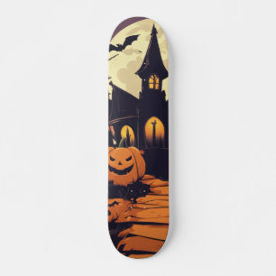 Patineta Casa De Vampiros Y Calabazas