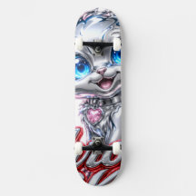 Patineta CHROME KITTEN, con Camiones y Ruedas