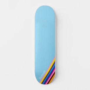 patineta con colores destrozados