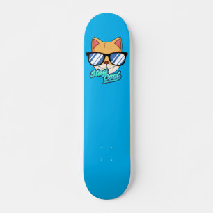 patineta con diseño de gato fresco