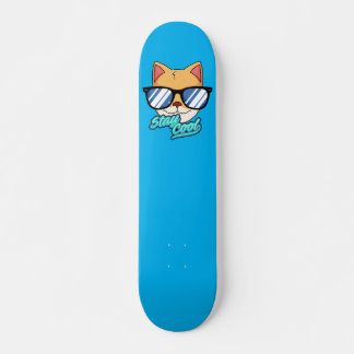 patineta con diseño de gato fresco