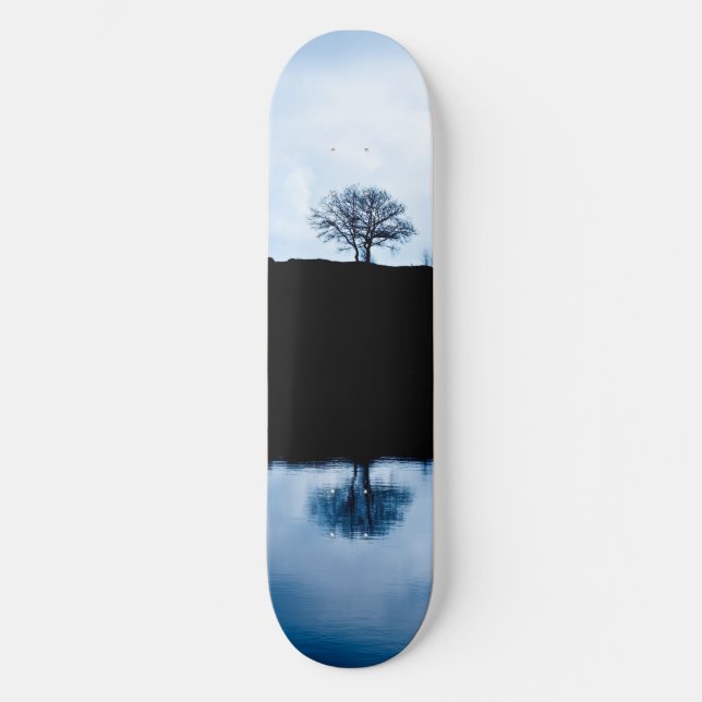 Patineta con espejo azul (Anverso)