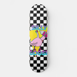 Patineta con estampado de cuadros Silly Goose años