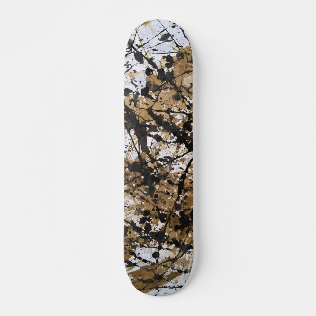 Patineta con patrón de camuflaje rústico del bosqu (Anverso )