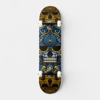 Patineta cráneo azteca 