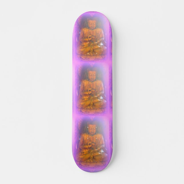 patineta de aura morada buddhas (Anverso )