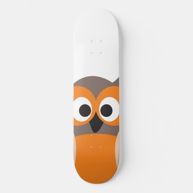 Patineta de búho personalizado con mirada divertid (Anverso)
