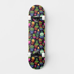 Patineta de Cactus Kawaii
