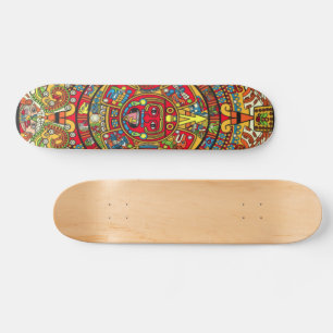 Patineta de calendario azteca