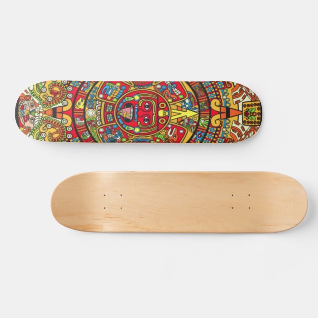 Patineta de calendario azteca (Horz)