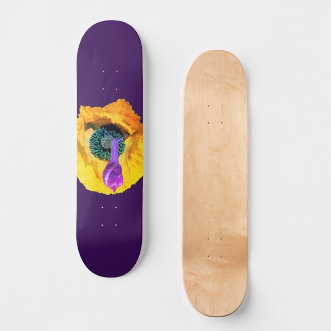 Patineta de caracol morado neón (Anverso)