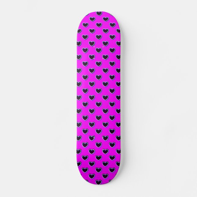 Patineta De Colores Intenso Rosa Y Negro (Anverso)