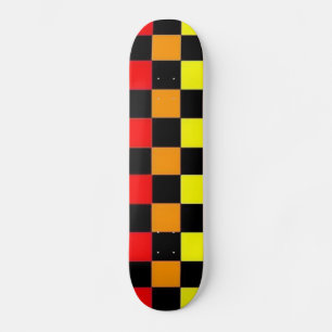 Patineta de cuadros coloridos #1