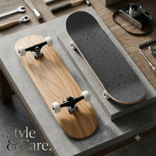 Patineta de estructura de madera elegante para est