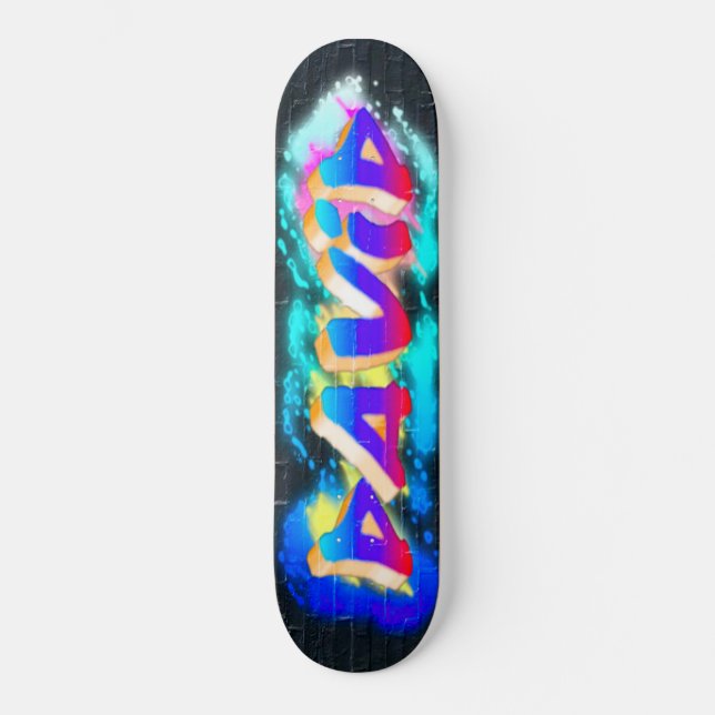 Patineta de graffiti personalizada DAVID (Anverso)