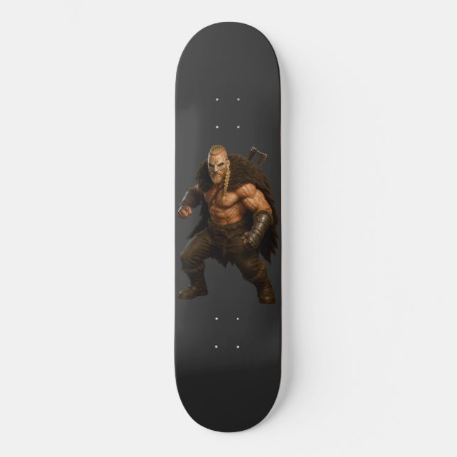 Patineta de héroe bárbaro vikingo (Anverso)