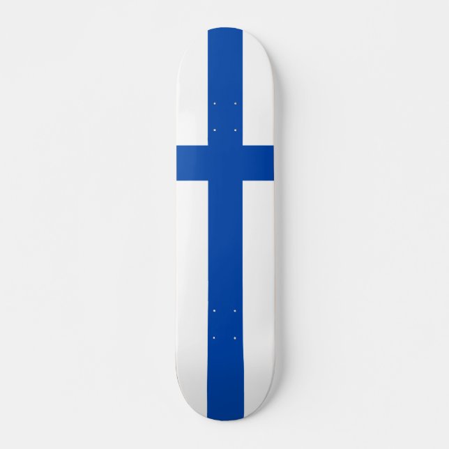 Patineta de lippu Suomen - Bandera de Finlandia (Anverso )