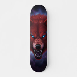 Patineta de lobo rojo atrapando